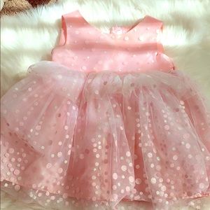 Baby pink sparkle dress
